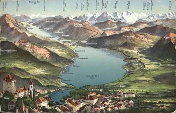Thun Thunersee Panorama