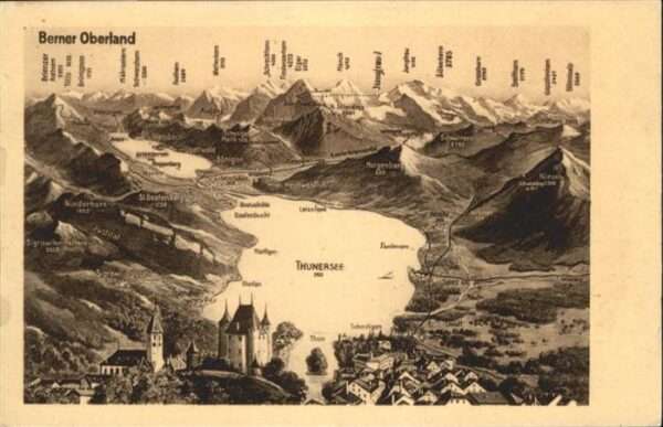 Thun Thunersee Panorama