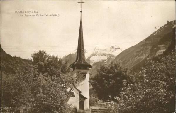 Kandersteg BE Kirche Blümlisalp