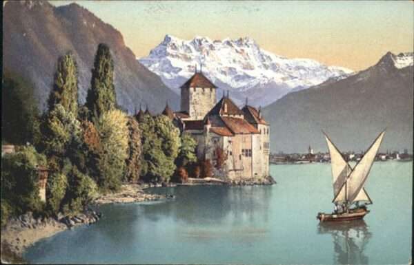 Montreux VD Schloss Chillon Dent du Midi