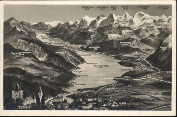 Thun Thunersee Panorama