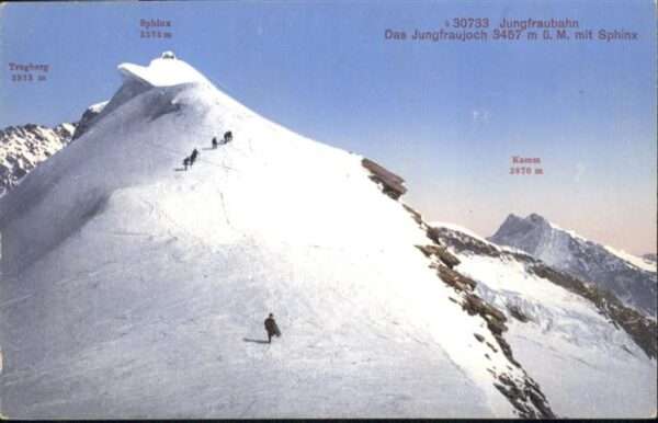Jungfraujoch Bahn Sphinx Kamm Trugberg