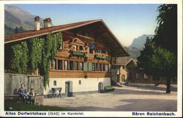Kandersteg BE [Handschriftlich] Dorfwirtshaus Bären R