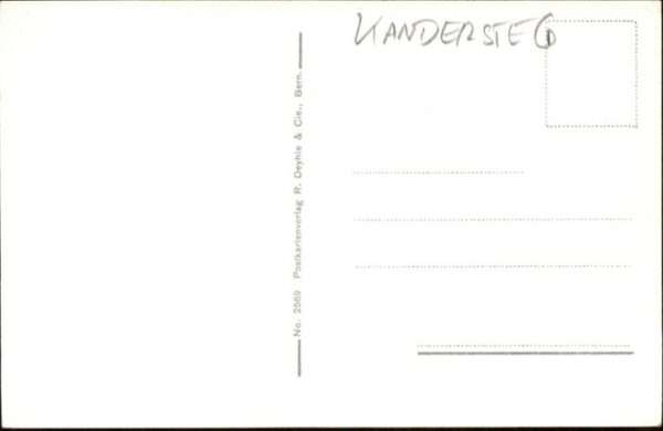 Kandersteg BE [Handschriftlich] Dorfwirtshaus Bären R – Bild 2