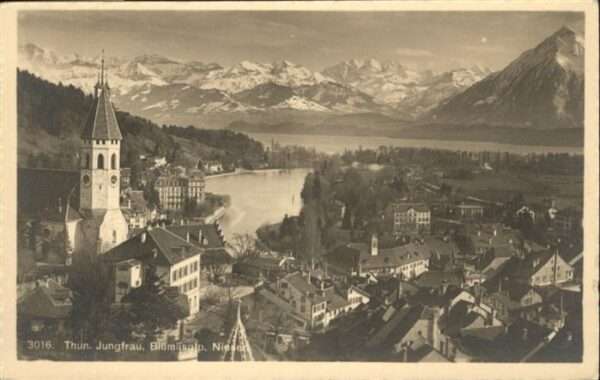 Thun Jungfrau Blümlisalp Niesen Kirche