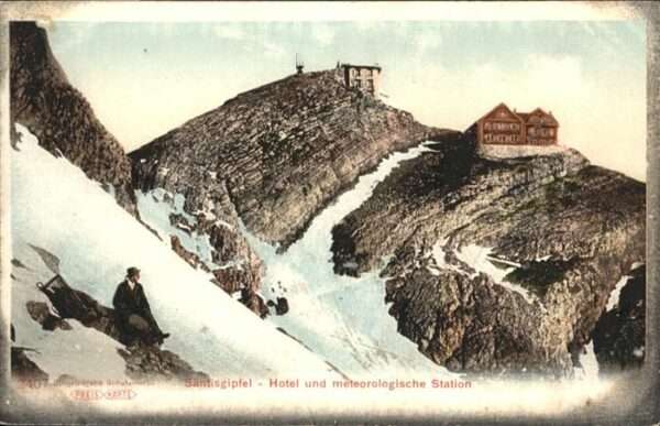 Saentis AR Gipfel Hotel meteorologische Station