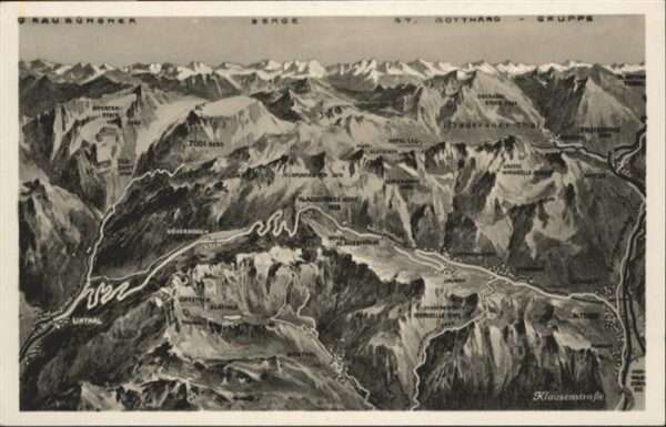Klausenpass Fliegeraufnahme