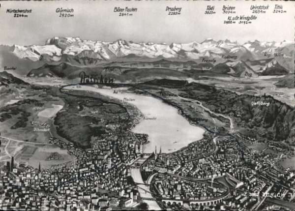 Zuerich Fliegeraufnahme