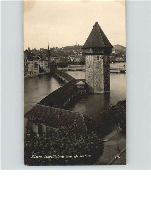 Luzern LU Kapellbrücke Wasserturm