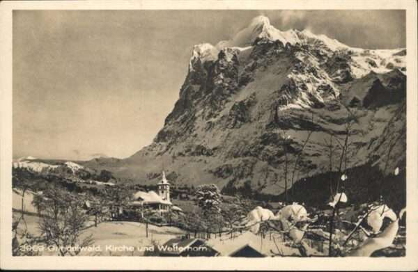 Grindelwald Kirche Wetterhorn