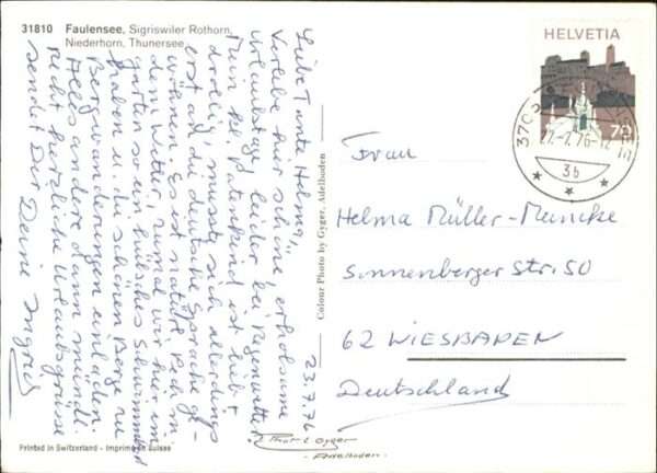 Faulensee Sigriswiler Rothorn Niederhorn Thunerse – Bild 2
