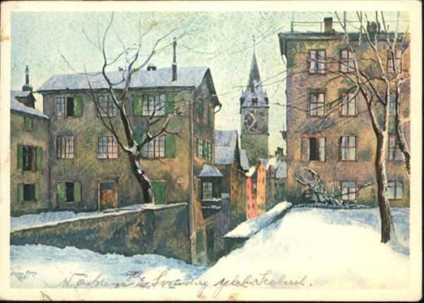 Zuerich Pfalzgasse Künstler Hugo Frey