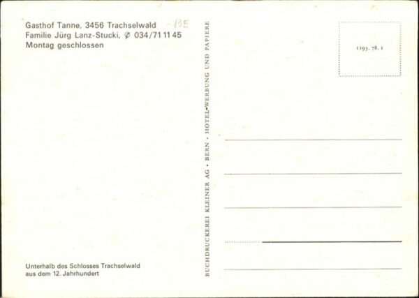 Trachselwald Gasthof Tanne – Bild 2