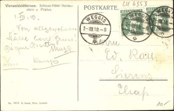 Hertenstein LU Schloss Hotel Pilatus – Bild 2