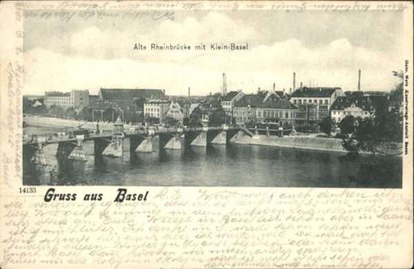 Basel BS Rheinbrücke Klein Basel