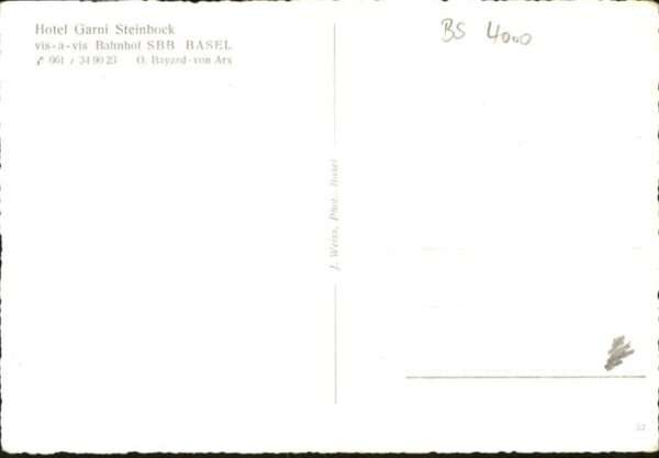 Basel BS Hotel Garni Steinbock Raclettes Stube – Bild 2