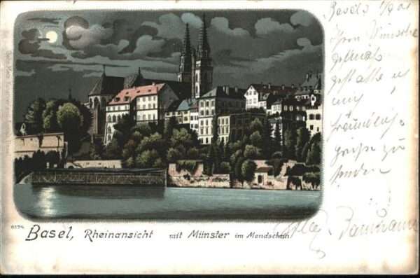 Basel BS Rheinansicht Münster
