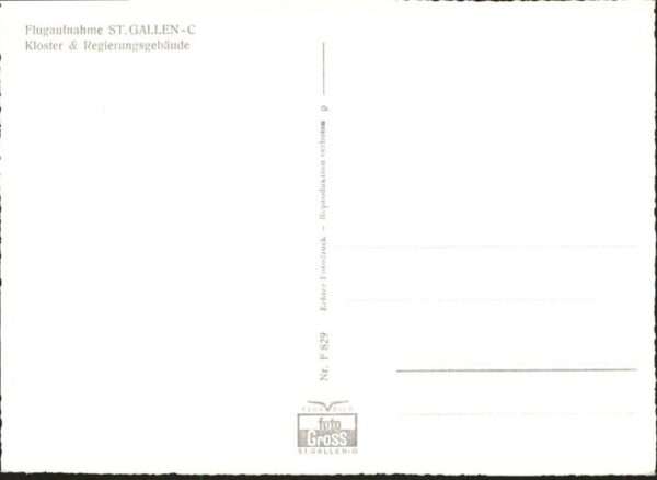 St Gallen SG Fliegeraufnahme  Kloster Regierungsgebä – Bild 2
