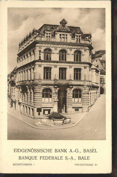 Basel BS Eidgenössische Bank