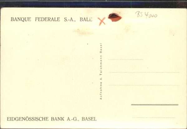 Basel BS Eidgenössische Bank – Bild 2