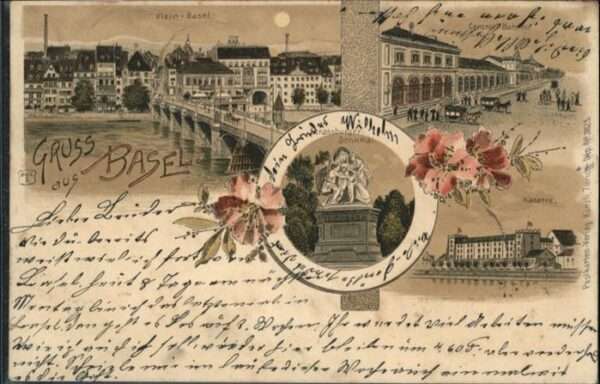 Basel BS Brücke Blume Kaserne Kutsche Bahnhof