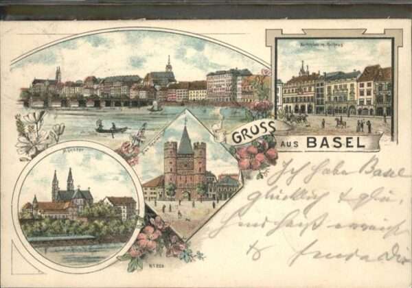 Basel BS Münster Marktplatz Rathaus