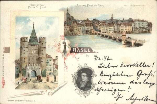Basel BS Spalentor Porte St Paul Rheinbrücke