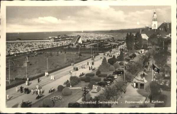 Swinemuende Ostseebad Westpommern Promenade Kurhaus