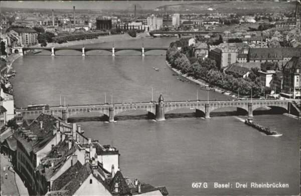 Basel BS Drei Rheinbrücken