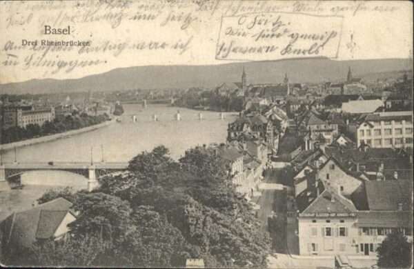 Basel BS Drei Rheinbrücken