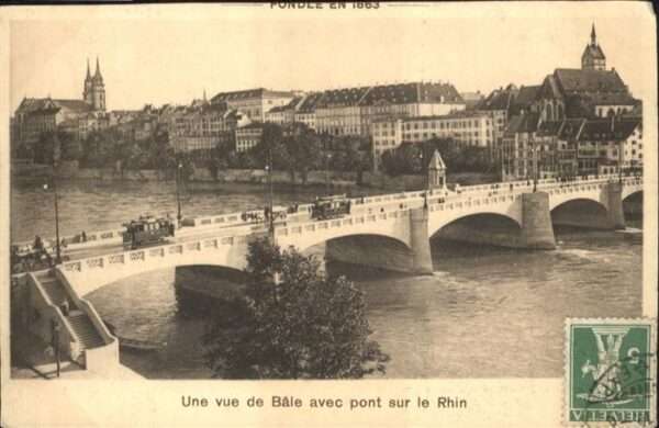 Basel BS Rheinbrücke Strassenbahn