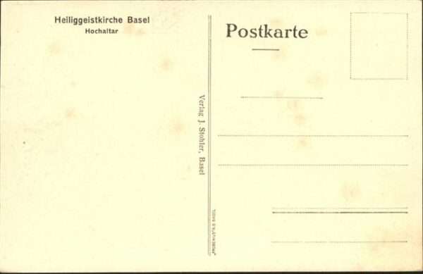 Basel BS Heiliggeist Kirche Hochaltar – Bild 2