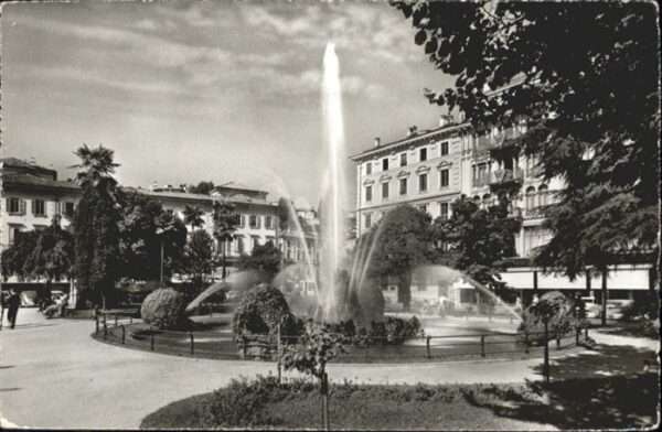 Lugano TI Fontana Piazza Manzoni