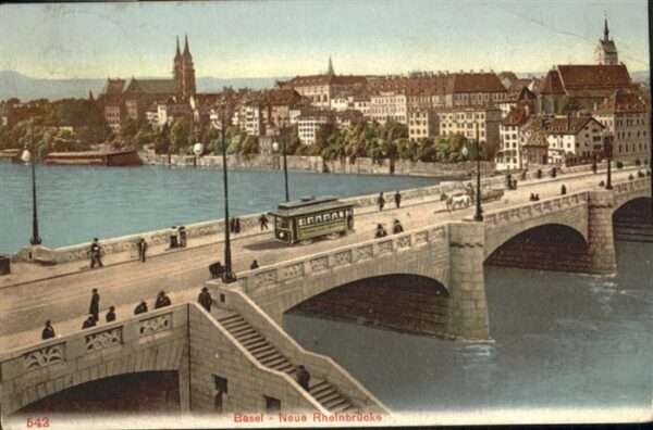 Basel BS Rheinbrücke Strassenbahn