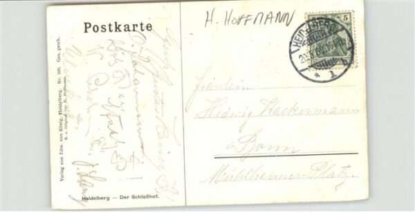 Hoffmann Heinrich Heidelberg Schlosshof – Bild 2