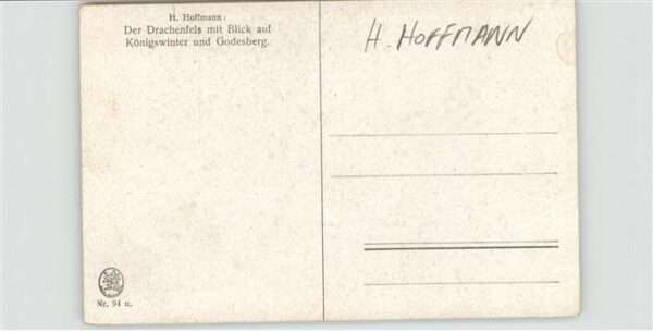 Hoffmann Heinrich Drachenfels Königswinter Godesberg – Bild 2