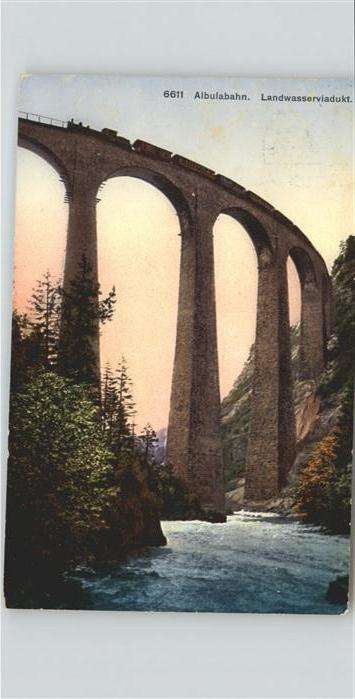 Eisenbahn Albulabahn Landwasserviadukt