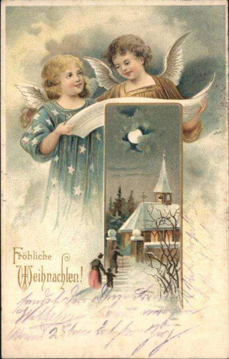 Engel Weihnachtsgrüsse Kirche