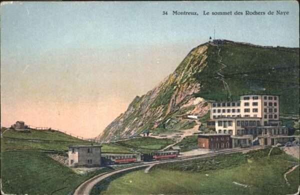 Eisenbahn Montreux le sommet des Rochers de Naye