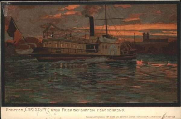 Dampfer Binnenschifffahrt Dampfer Christoph
