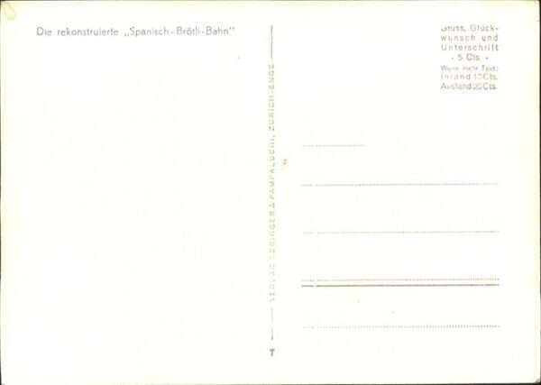 Eisenbahn Spanisch-Brötli-Bahn – Bild 2