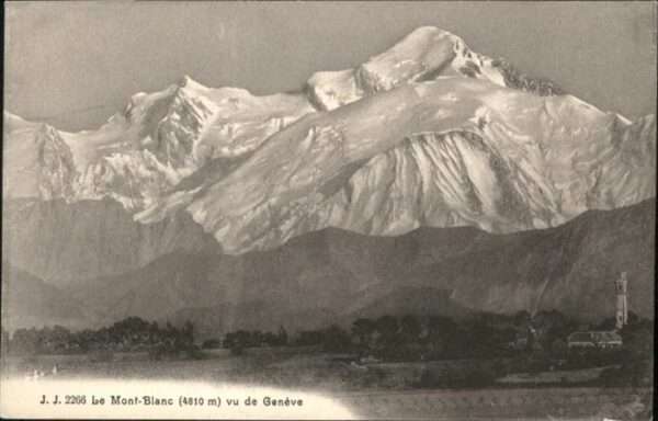 Mont Blanc vu de Geneve