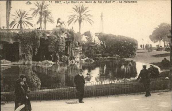 Nice Alpes Maritimes La Grotte du Jardin du Roi Albert Le Mo