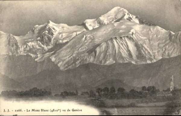 Mont Blanc vu de Geneve