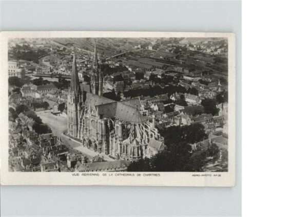 Chartres 28 vue aerienne