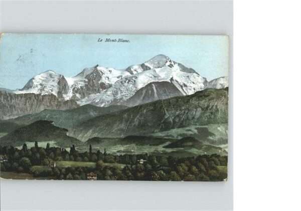Mont Blanc vue generale
