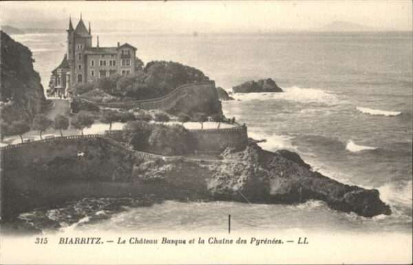 Biarritz Pyrenees Atlantiques Chateau Basque la Chaine des Pyrenees