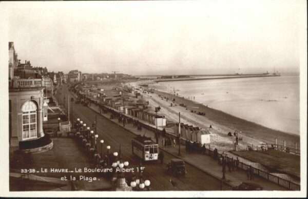 Le Havre le Boulevard Albert 1. la Plage