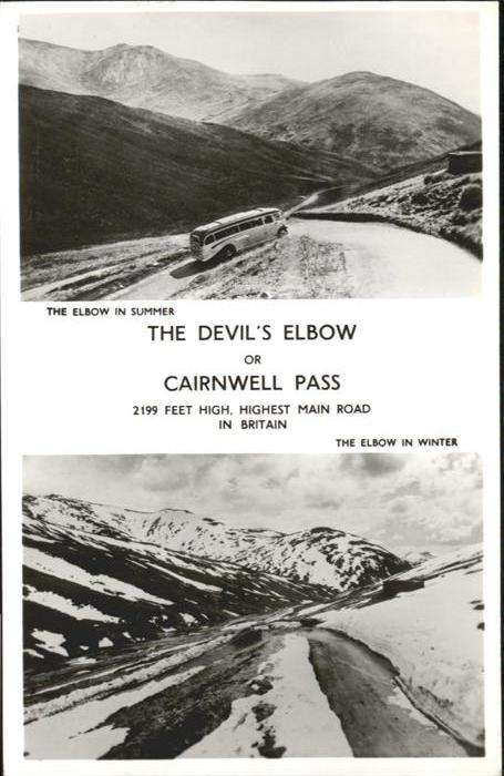 Cairnwell Pass Devils Elbow Sommer Winter
