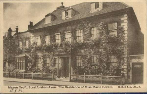 Stratford-on-Avon Residence Miss Marie Corelli